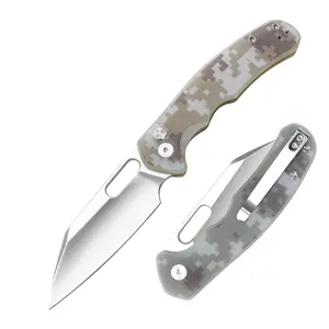 G10 handle ceramic bearing D2 blade camping folding knife outdoor survival cutting EDC tool pocket knife