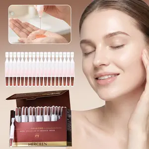 Mercilen Collagen Peptide Retinol Essence 1.5ML*30, Advanced Face Serum, Dual Collagen, Retinol, Hexapeptides, Deeply Nourishes, Smooths, Brightens Skin, Anti Aging Cosmetics