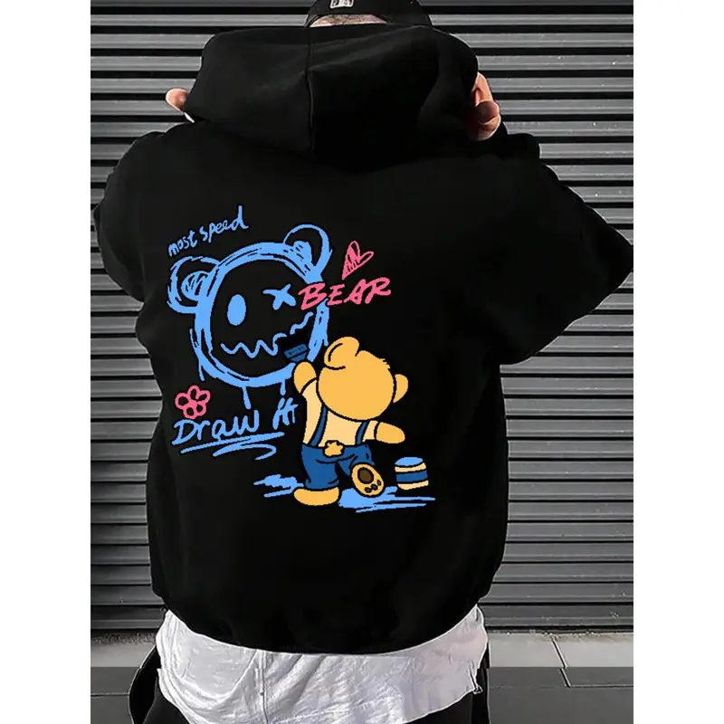 men's teddy bear hoodies - TikTok Shop