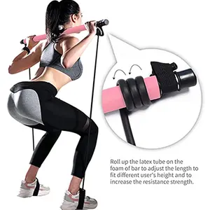 Pilates Stretching Puller - Multifunctional Fitness Stick with Latex Material for Adjustable Length and Resistance Strength, 92cm, Yichun, Jiangxi Province