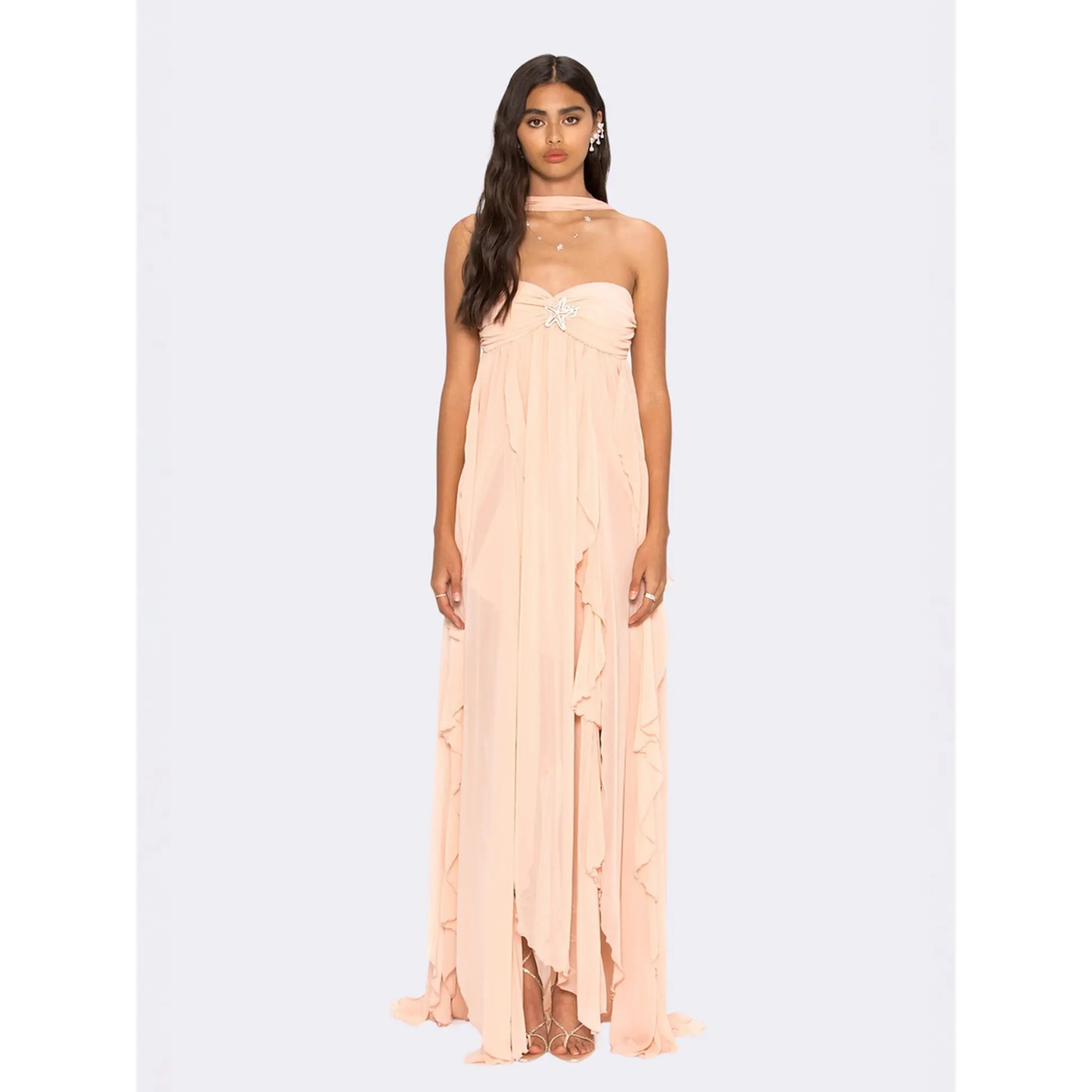 Mariah Dress (Peach)
