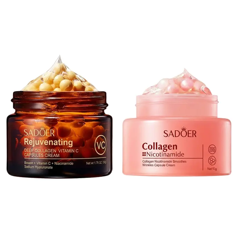 Korean Brightening Cream I Firming Collagen & Vitamin CMoisturizer Capsule Creams for Uneven Skin Tone, GlowHydration, Korean Skincare