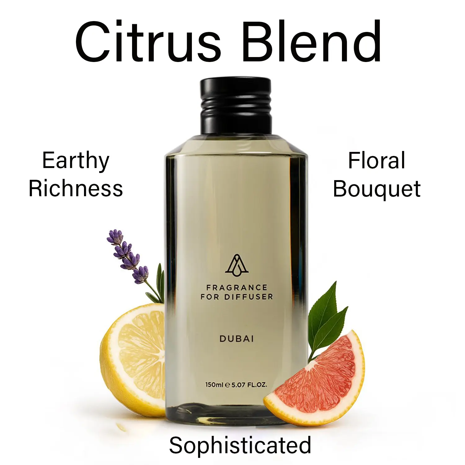 AromaPlan Dubai - Scented Diffuser Oil -Floral Blend, Long-Lasting Fragrance, Premium Home Fragrance Freshener, Home Care Supply