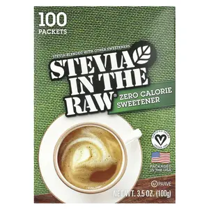 In the Raw Stevia In The Raw®, Zero Calorie Sweetener, 100 Packets, 3.5 oz (100 g)
