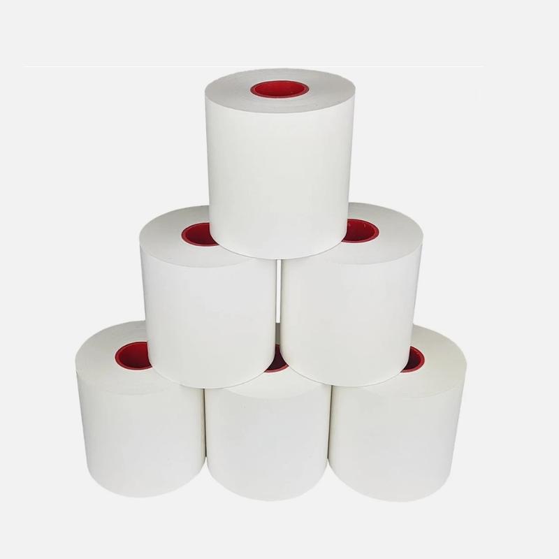 Celion Sticky Thermal Label Paper Roll, 3.125'' x 170', 1 inch Core, Full Coverage Adhesive, Repositionable Linerless, 70GSM