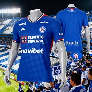2526 Mexico League  Cruz Azul Home Blue Short Sleeve Top Football Jerseys LIGAMX Fan Edition