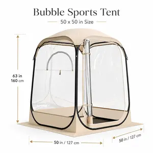 Clear Bubble Sports Tent | Pop-Up Outdoor Privacy Shelter for Balcony, Patio, Camping, Sports Games & Cozy Backyard Lounging