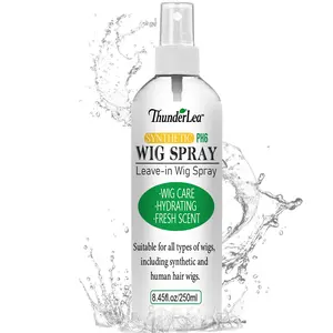 Wig Leave-in Spray, Coconut Oil Hair Care Spray, Easy To Comb, Detangling, Cleans, Hydrating and Extends Wig Lifespan, Soft, Refreshing, Scented Hair Care Product for Women