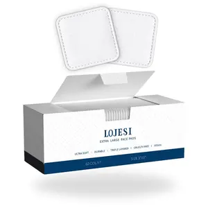 Gentle Spring Makeup Remover Pads 120g Per Box | 3x3 Inch Dual Texture Pad | Ultra Soft Thick Cotton, Lint-Free | Hypoallergenic for Sensitive Skin & Professional Salon Use，graduation gifts