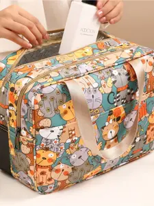 Dry and wet separation makeup bag, cosmetic storage bag, portable large-capacity handbag for travel, toiletries bag for swimming and fitness