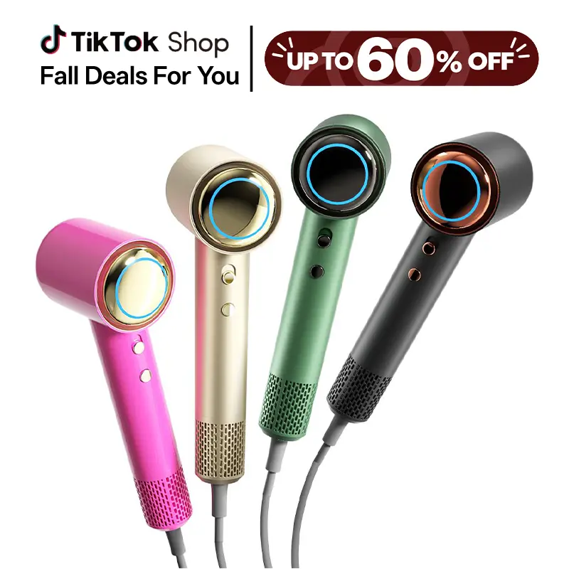 Tideway H11 High-Speed Ionic Hair Dryer Blower, Intelligent Temperature Control, Plasma Tech for Scalp Care, Self-Cleaning Blow Dryer, Anti-Static & Frizz Hair Tools, Gift for Men & Women ,Summer Hair Style techvibes