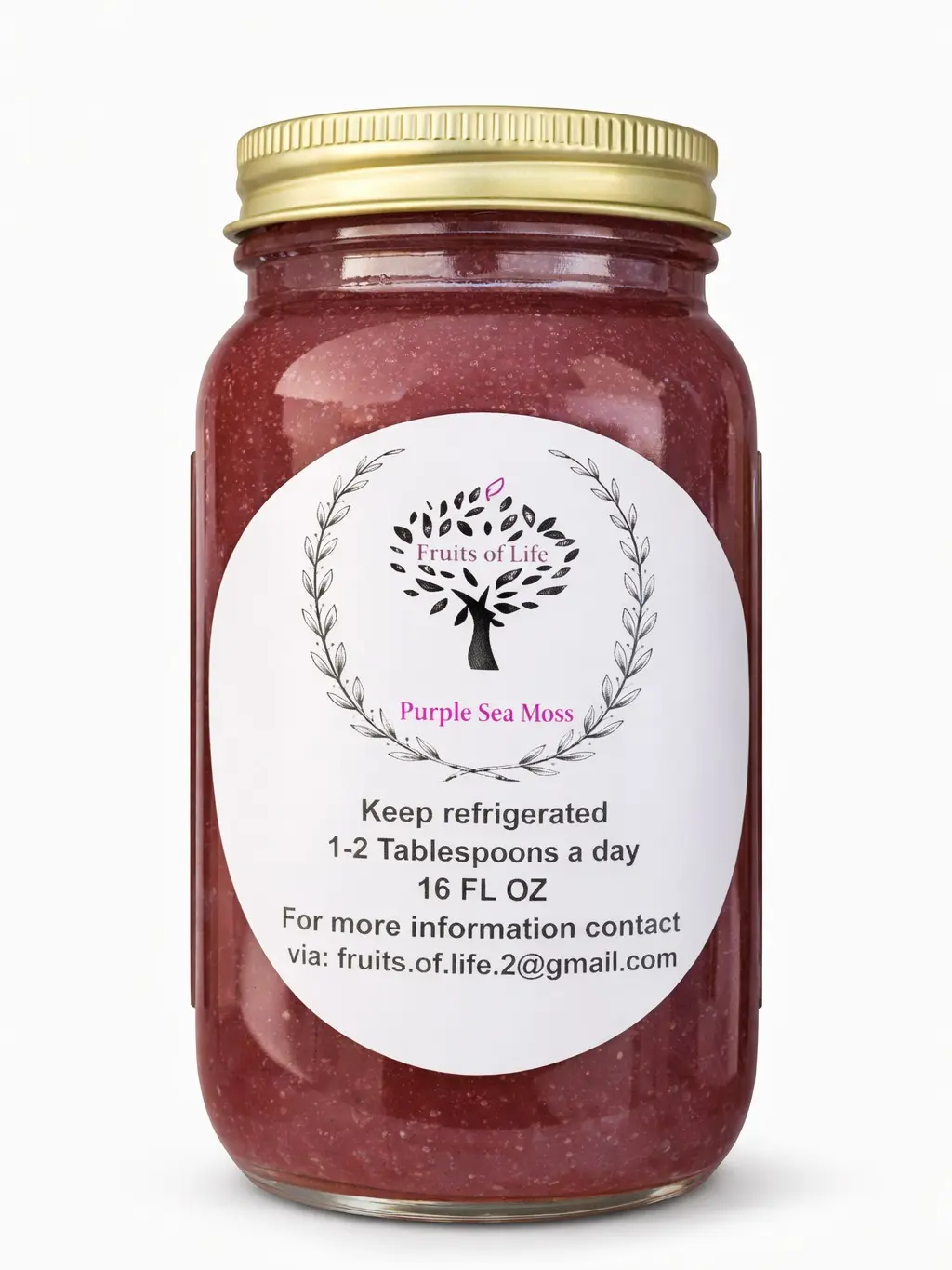Fruits of Life Purple Sea Moss Gel