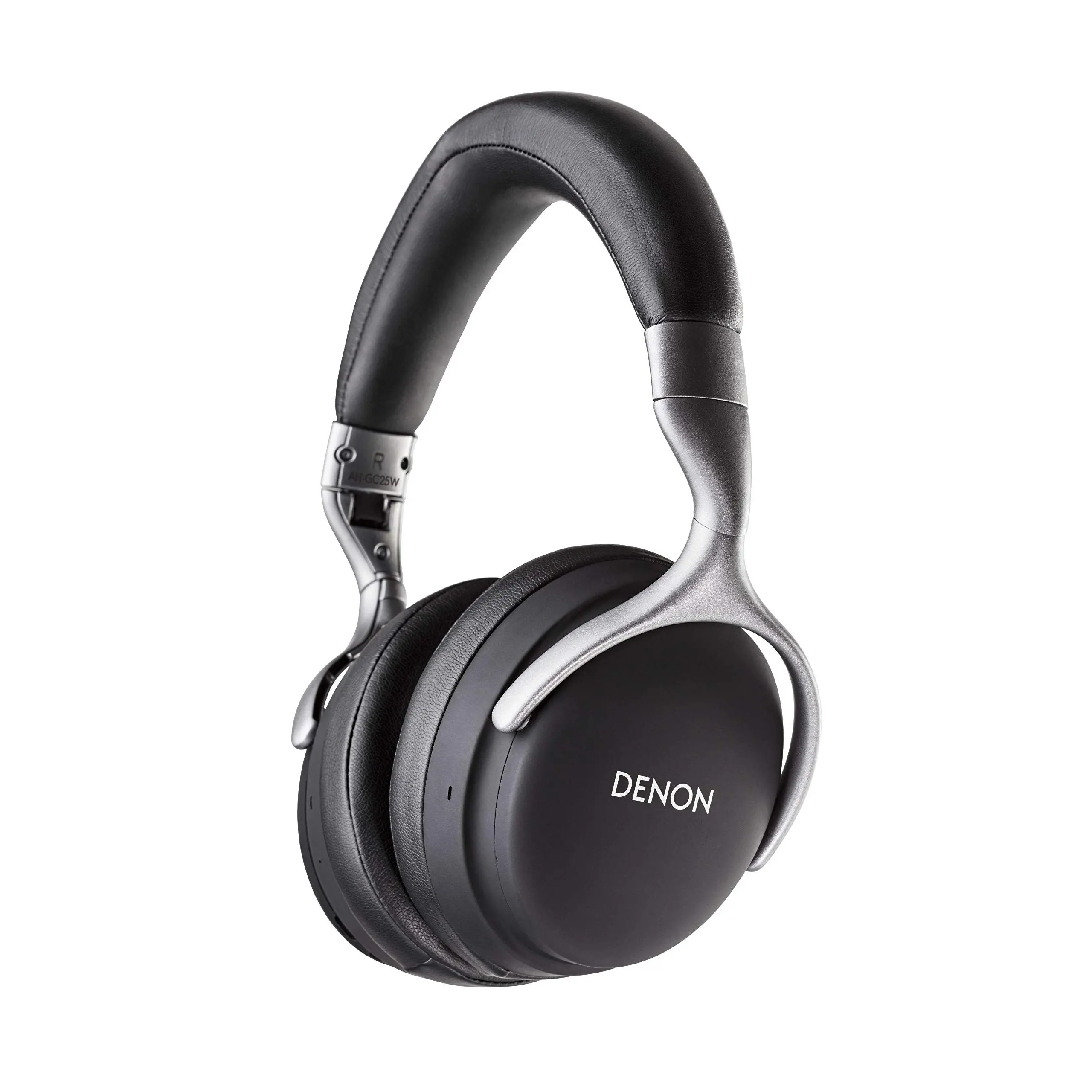 Denon AH-GC25W Premium Wireless Headphones with aptX Bluetooth | Hi-Res Audio Quality | Up to 30 Hours of Wireless Use | Designed for Comfort | Battery-Saving Auto-Standby Mode | Black (AHGC25WBK) Cable Headset