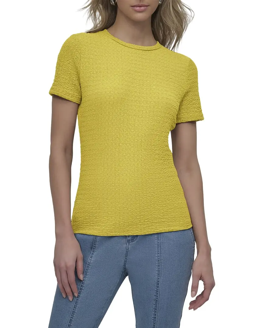 DKNY Textured Knit Top