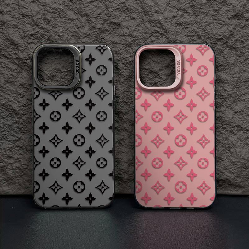Exquisite Floral Patterns Phone Case Combining A Symmetrical Geometric Floral Pattern, Merging Retro Glamour With Modern Fashion Sense For iPhone 17.16.15.14.13.12.11.X.XS.XSMAX.XR.8.7