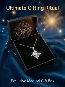 Alone Luna Celtic Knot Pendant Necklace Set, Stainless Steel Lucky Charm Gift Box, Perfect for Birthday, Valentine's Day, Daily Wear