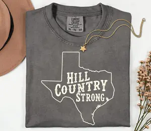 Comfort Colors Hill Country Strong Comfort Colors T-shirt, Disaster Relief Fundraiser, Texas Flood Support Apparel, Pray for Hill Country Victims