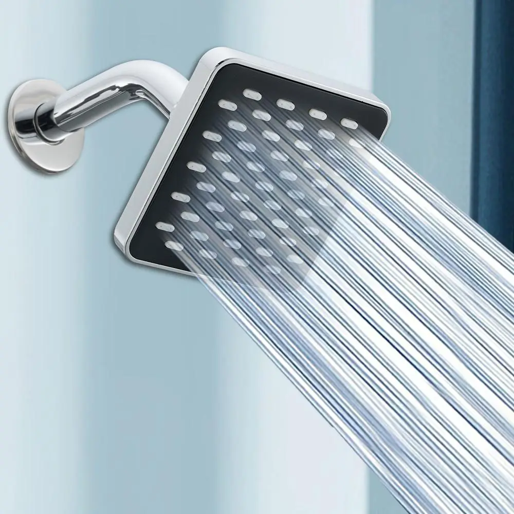 High Pressure Shower Head, Pressurized Shower Head, High Flow Shower Head, Pressure Boosted Shower, Durable Silicone Nozzles Shower Head, Luxurious Bathroom Accessory for Enhanced Shower Experience, High Pressure Showerhead