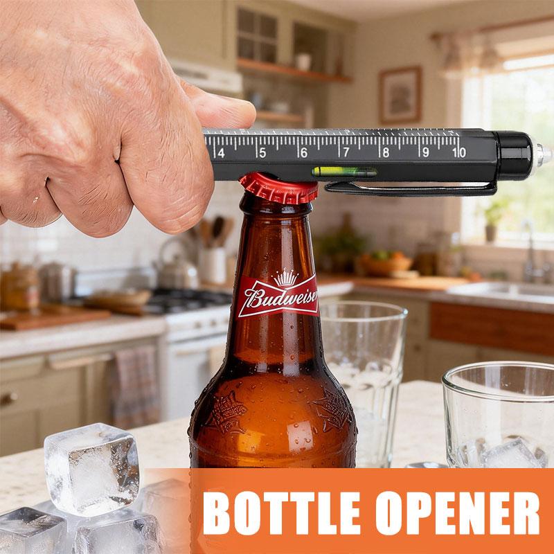 Valentines Day Gifts for Him,Multitool Pen 9 in 1 Innovative Gift for Men,with LED Light,Ruler, Stylus,Bubble Level,Screwdrivers,Unique Gifts Gadgets for Him,Boyfriend,Husband