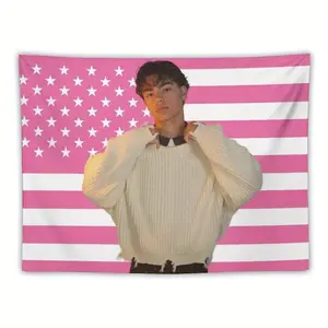 trend Actor Poster Malachi Celebrity Tapestry Barton Flag for Living Room Bedroom Wall Hanging for Friends Pink Gift