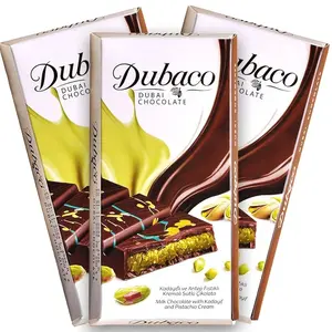 Beyoglu Massive Dubai Chocolate Bar with Pistachio and Kataifi Filling Dessert 200g Milk Chocolate with Pistachio Cream