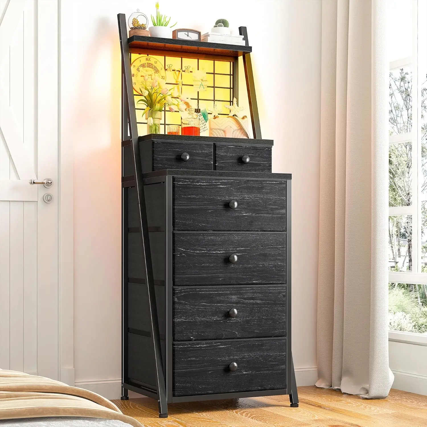Black-6 Drawer(with LED）