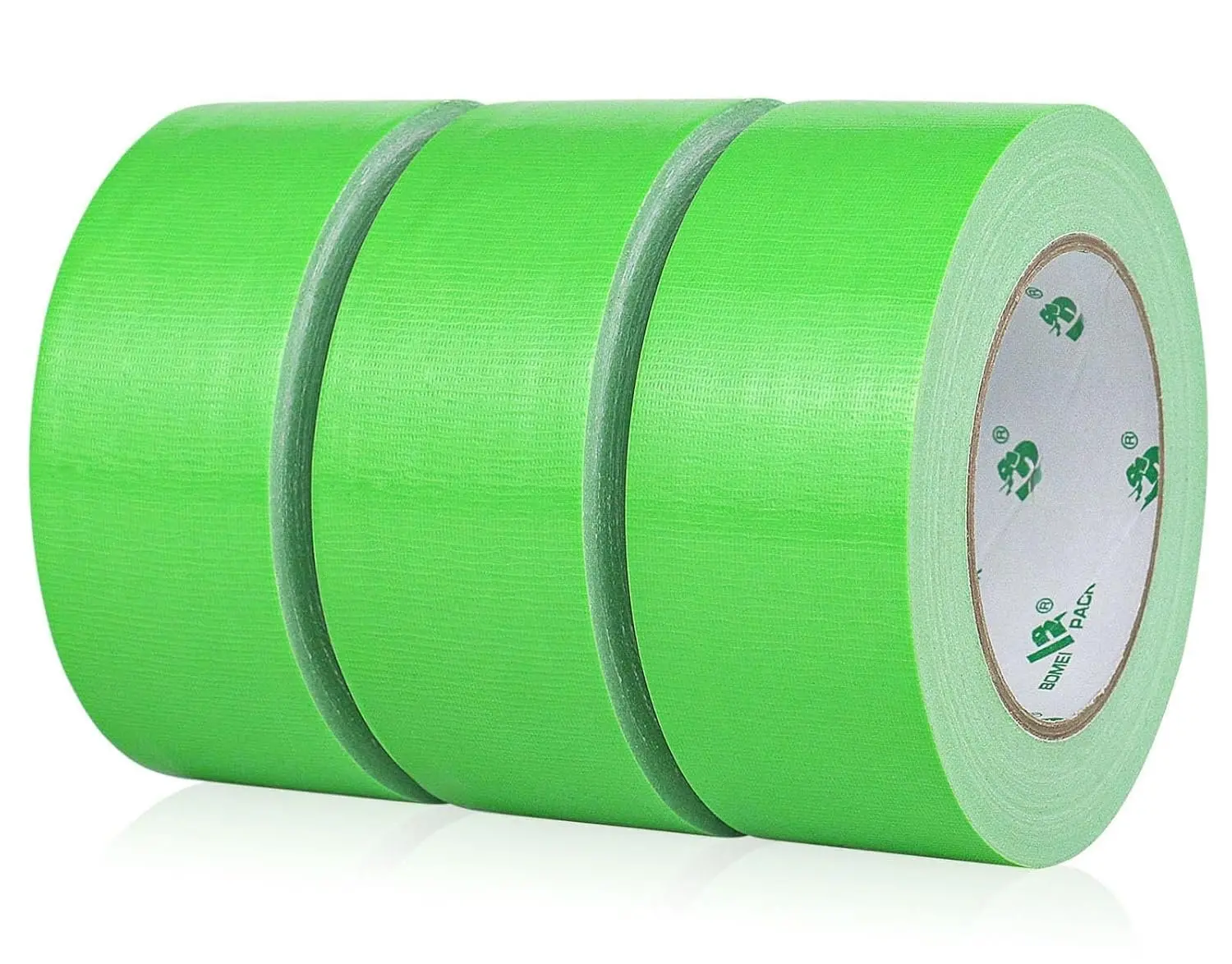 Green Duct Tape, 3Rolls Heavy Duty  Industrial Color Duct Tape 9mil x 1.88inch x 30yds for ing and Repairing