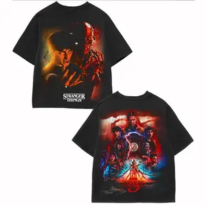 Will Stranger Things 5 V2 Double Printed Oversize Lightweight Tee TV Show Graphic Top Cotton Gift T-Shirt For Comic Lover, Gift T-Shirt For Movie Lover