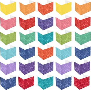 30 Pcs Bulk School Privacy Boards, Colored Trifold Divider Panels Privacy Partition Folders for Student Teacher Desks, 15.8 x 13.4 x 11.81 Inches(Fresh Style)