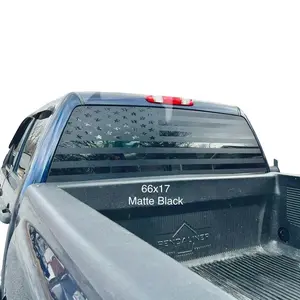American Flag Decal Sticker  Car Exterior Accessory Decal Sticker - 7 Sizes Available