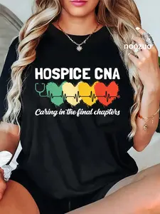 100% Cotton Unisex Hospice CNA Certified Nurse Assistant Palliative Care T-Shirt Casual Top