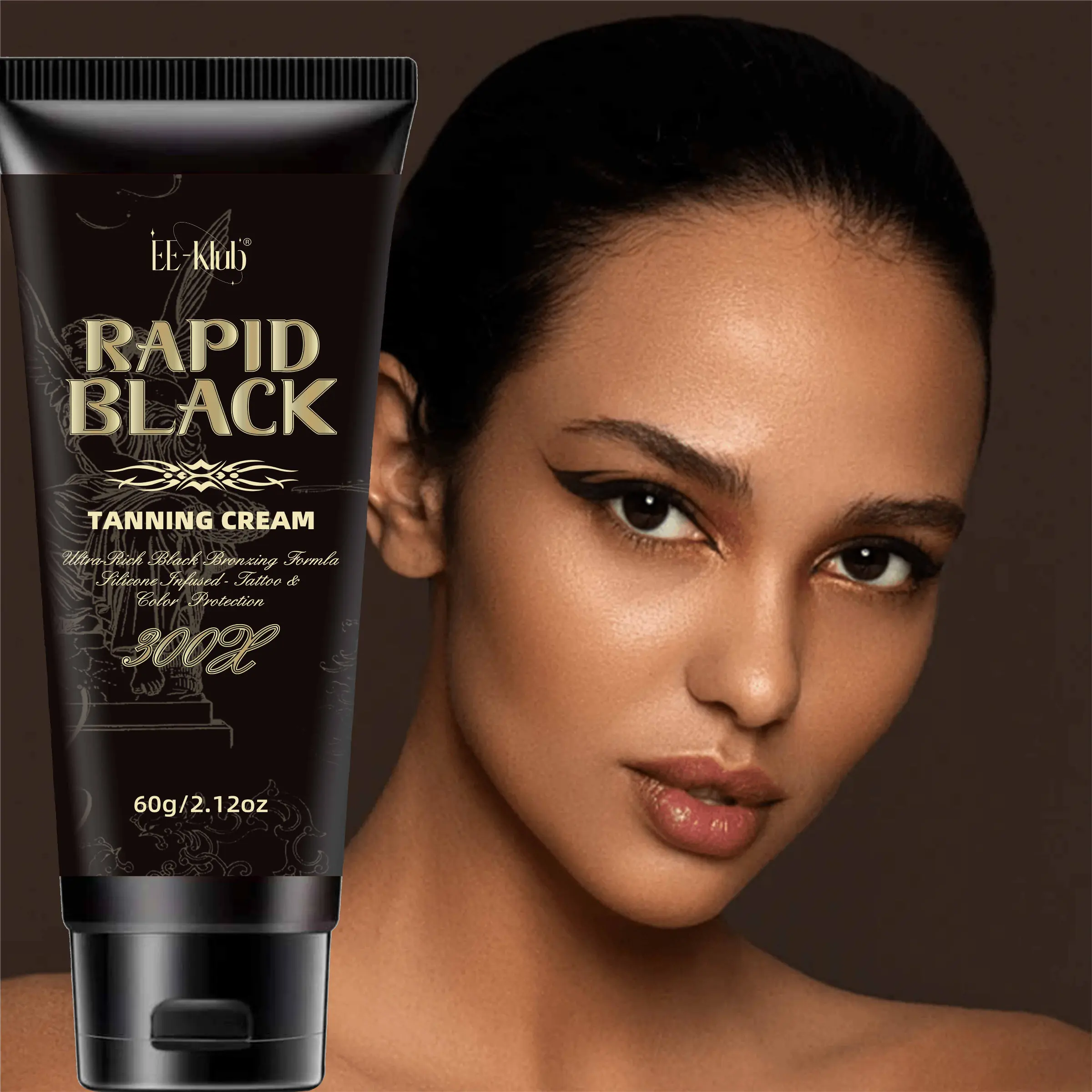 Coconut Bronzing Gel, Super Concentrated Bronze Formula, Tattoo and Color Fading Protection, Long-Lasting Sunless Tan, Express Tanning, Self Tan Bronzing