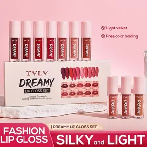 10-Pack Matte Lip Gloss Set - Hydrating Cosmetic Gloss, Velvet, Waterproof & Smudge-Proof Liquid Lipstick, Ideal Christmas Gift Collection