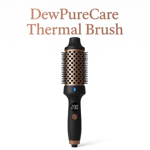 DewPureCare   Ionic Hair Brush Dryer | Tourmaline Ceramic | For All Hair Types | Volumizer & Straightener with 11 Heat Settings & 360° Swivel Cord Adjustable Salon Smooth