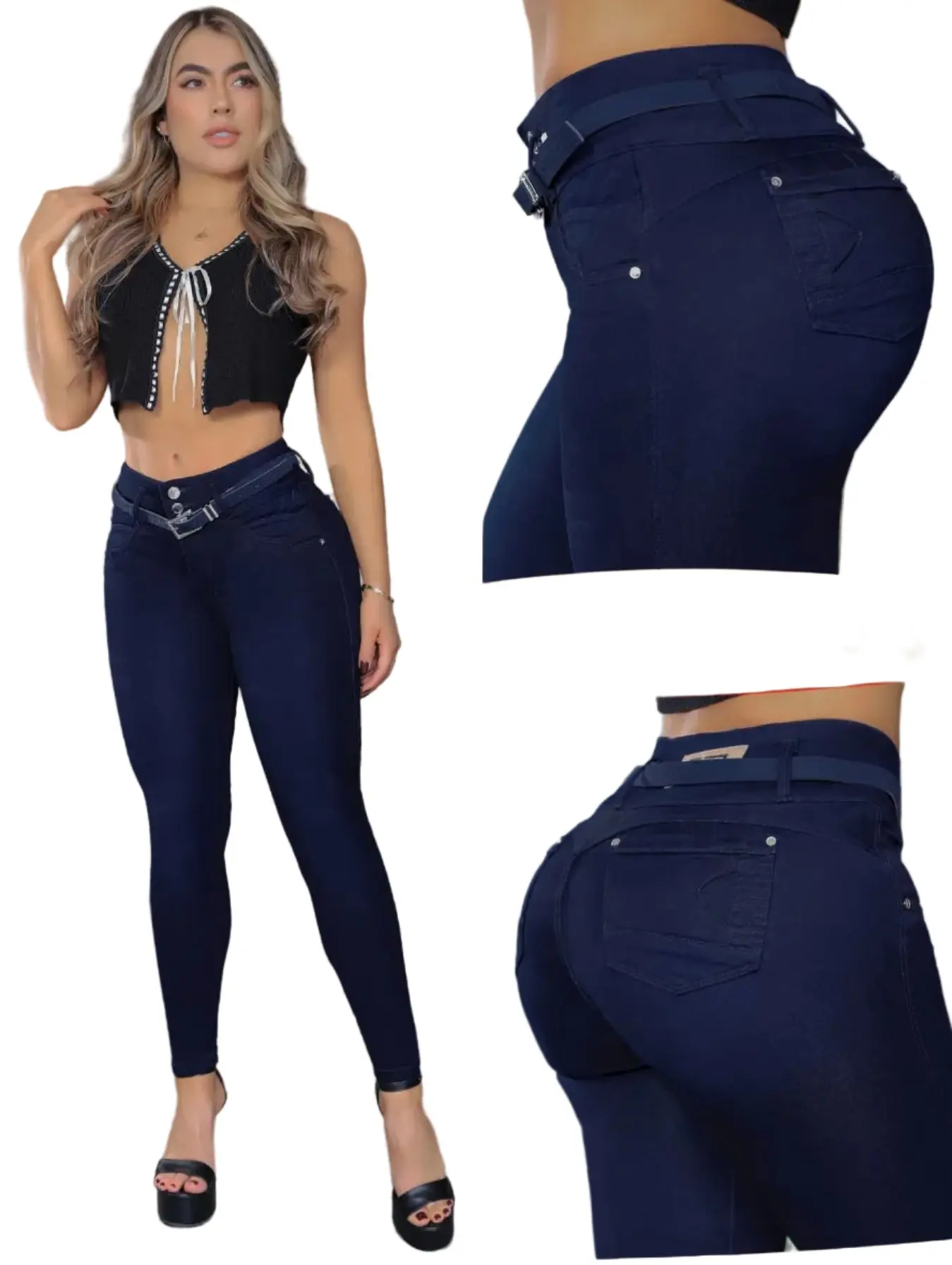 Colombian Jeans BonBonup 8510 butt lifter high waist tummy control push up effect skinny