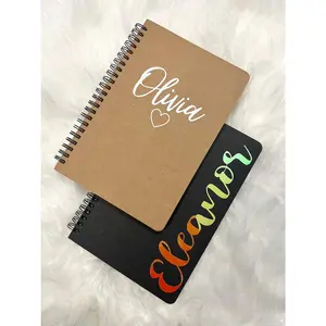 Personalized Wire Bound Notebook with Name | Custom Journal | Custom Notebook with Logo | Custom Planner | Gifts for Her | Sketchbook | Note