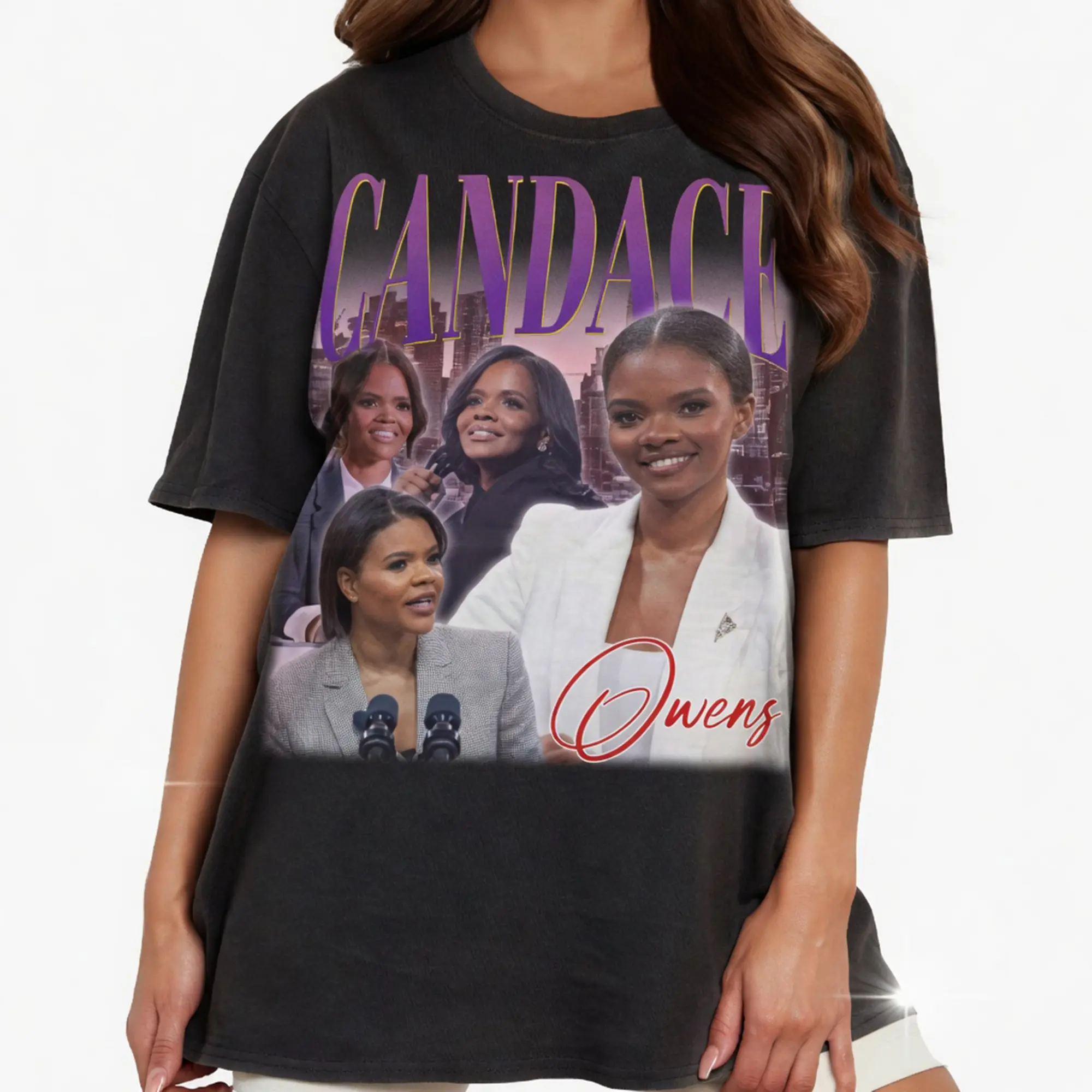 Candace Owens Vintage Graphic T-Shirt, Political Aesthetic Tee, Retro Style Shirt, Unisex Fan Gift Top Womenswear