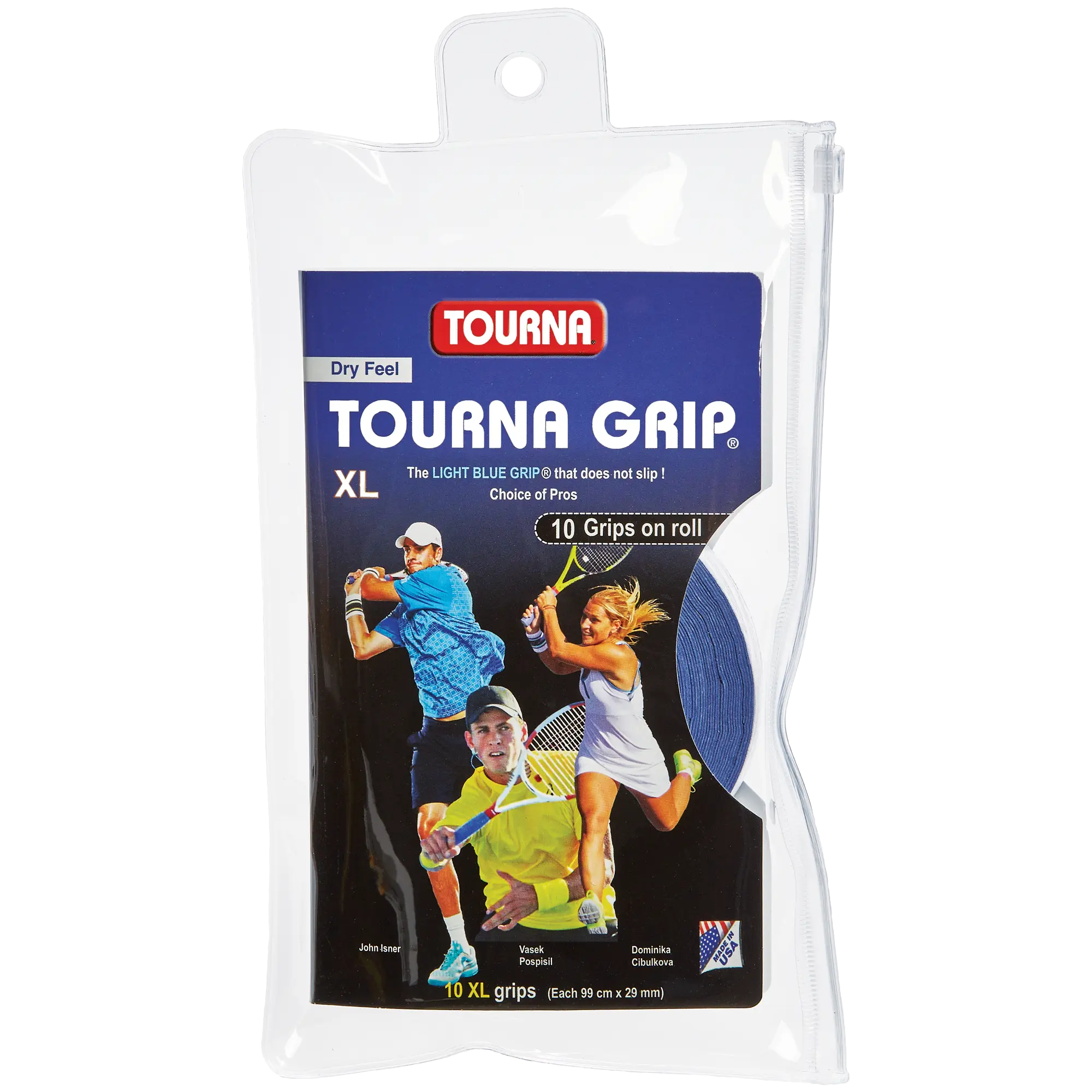 Tourna Grip XL Original Dry Feel Tennis Grip 10 Pack