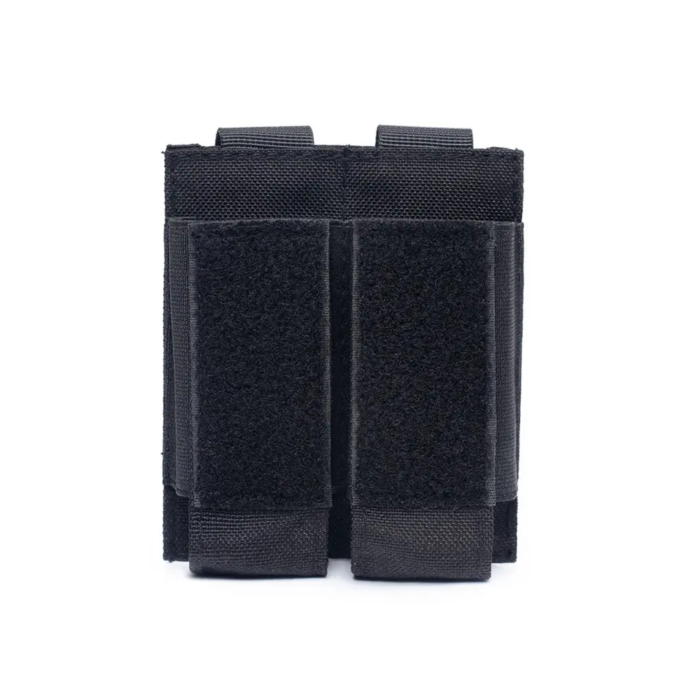 Unisex Outdoor Two-Pocket Storage Bag, Molle Compatible Gear Pouch, Portable Edc Multi-Function Tool Organizer, Versatile Camping Accessory