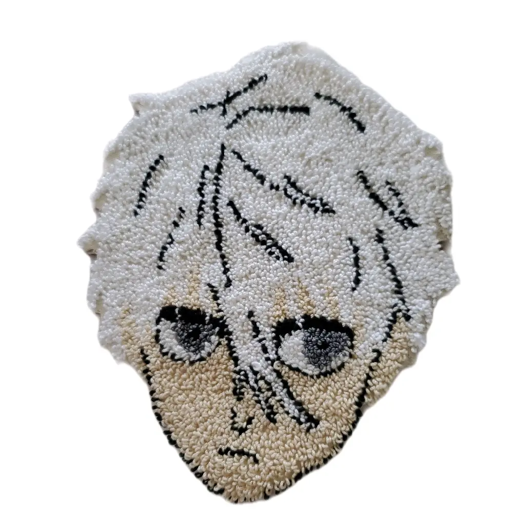 Seishiro Nagi Handmade Punch Needle Coaster - Unique Design, Tableware Quality