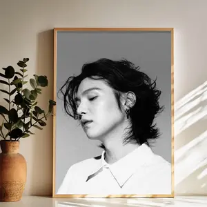 Suga Quiet Charisma Wall Art Vintage Black and White Art Posters Funky Aesthetic Canvas Prints Retro Bar Cart Decor for Bar Bedroom