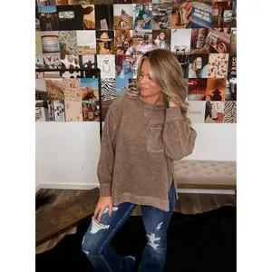 The Vintage Girl Top- Mocha