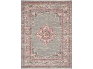 HomeRoots 527723 12 x 18 ft. Moroccan Power Loom Distressed Rectangle Area Rug, Blue