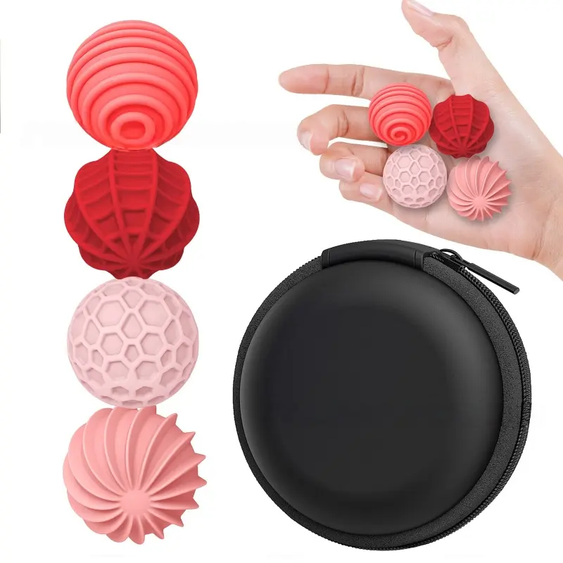 Adult magnetic stress ball, silicone magnetic ball, fidget roller sensory magnetic ball for restlessness, stress relief fidgeting, gift set for adults and teens, office decoration