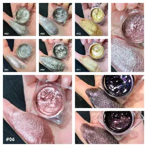 Diamond Jelly Holographic Multi-Chromatic Glitter - Gel Eyeshadow & Eyeliner/Highlighter for Eye-Catching Makeup Look - Jelly Gel lip tint