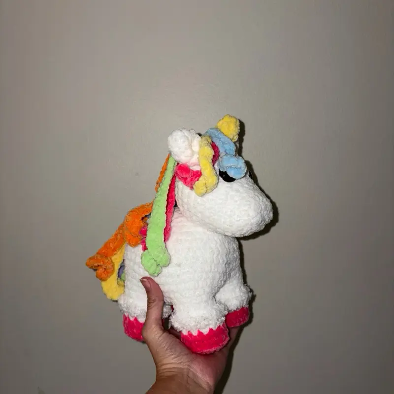 Crocheted Unicorn Plushie