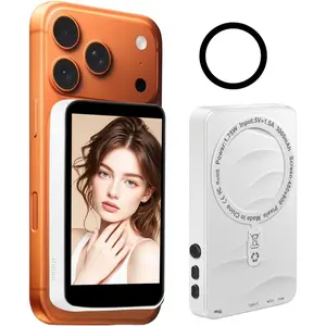Selfie  Screen, Selfie  Screen Phone Vlog,Upgraded Version 3000mAh  Selfie  ScreenUsing Phone Rear Camera for Live Stream ,Compatible with  & Android