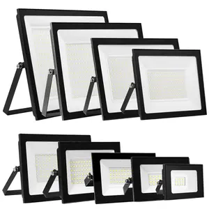6500K LED Floodlight Outdoor, LED Security Lights with Adjustable 180° Bracket, IP66 Energy Saving Wall Light for Garden, Park, Roof and Yard (20/30/50/100/150/200/300W)