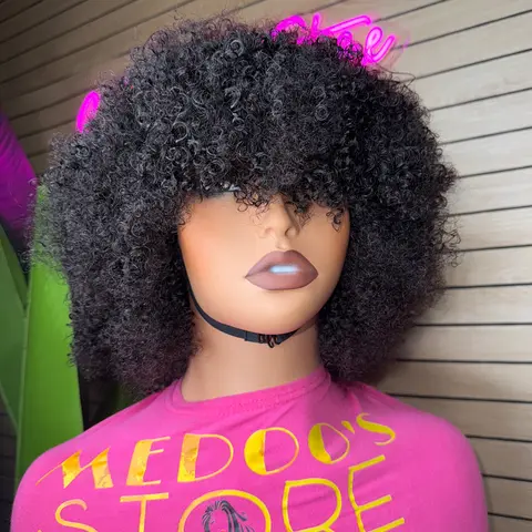 frange new curly wig  traditionel