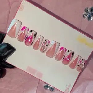 "Sweet Mischief" Press on Nails | Premium Gel-Based | Salon-Quality & Reuseable | 10pc Set